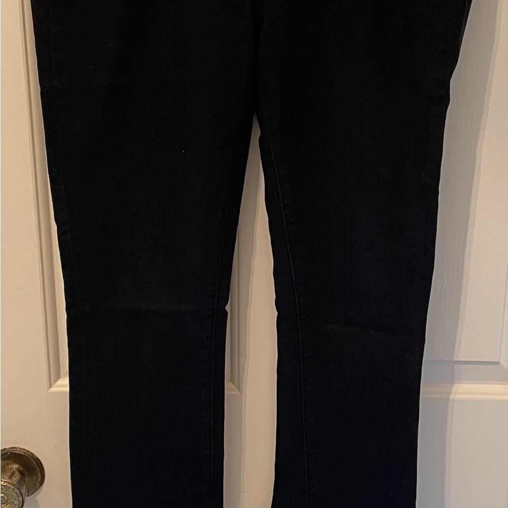 Paige premium Women’s Denim Jeans -Black - Lou Lou Style- Size 28- Slight Flare